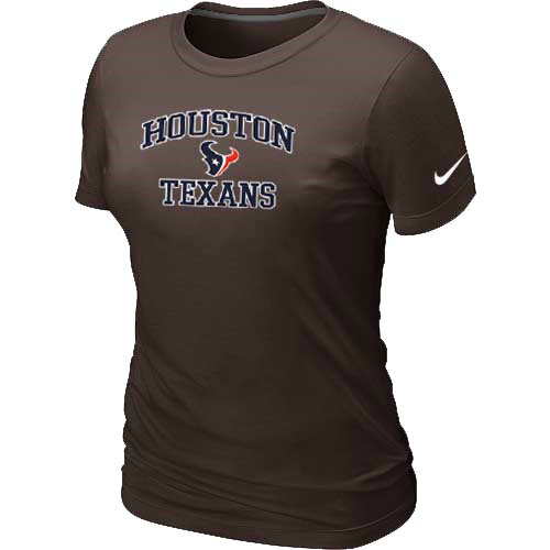 Nike Houston Texans Women's Heart & Soul NFL T-Shirt - Brown